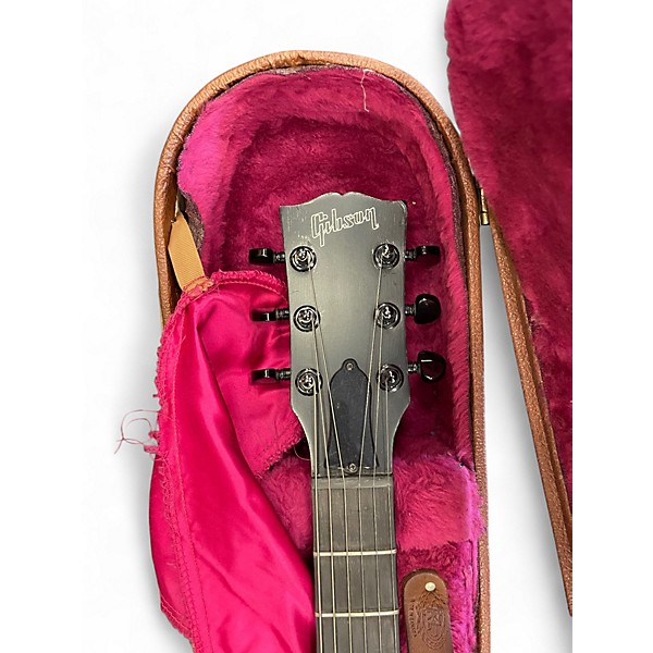 Used 2001 Gibson Les Paul Gothic Refinished Natural Solid Body Electric Guitar