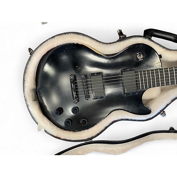 Used 2007 Gibson Les Paul Gothic II Black Solid Body Electric Guitar