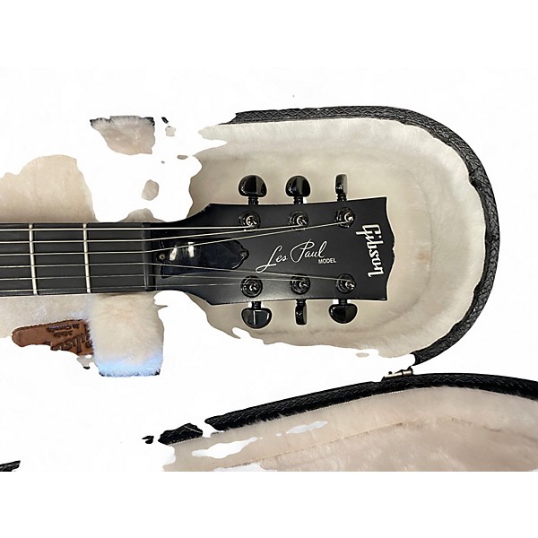 Used 2007 Gibson Les Paul Gothic II Black Solid Body Electric Guitar