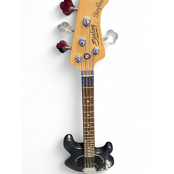 Used Sterling by Music Man Sub 4 Blue Electric Bass Guitar