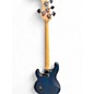 Used Sterling by Music Man Sub 4 Blue Electric Bass Guitar