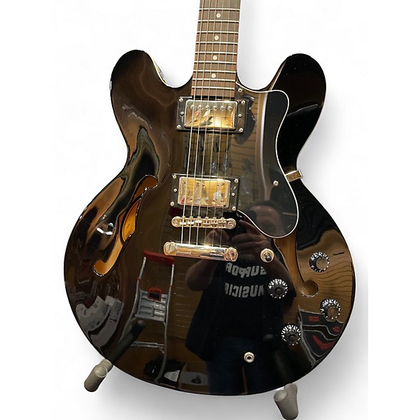 Used Epiphone Dot Ebony Hollow Body Electric Guitar