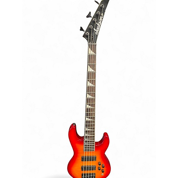 Used Jackson JS3VQM Cherry Sunburst Electric Bass Guitar