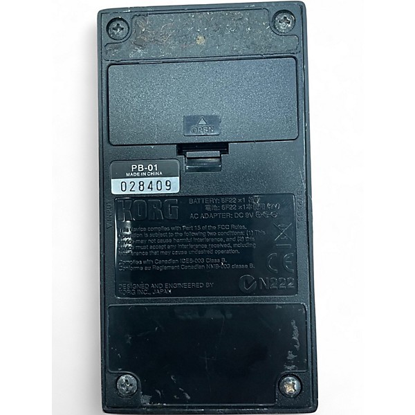 Used KORG PB01 Pitchblack Chromatic Tuner Pedal