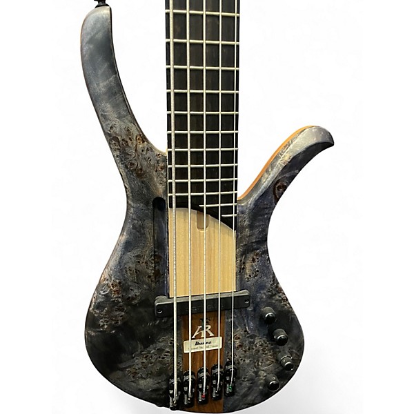 Used Ibanez AFR5PBP Black Electric Bass Guitar