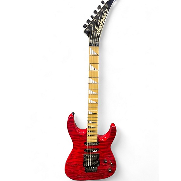 Used Jackson JS SEDRIES FLOYD ROSE RED QUILT Solid Body Electric Guitar