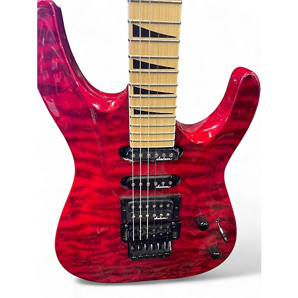 Used Jackson JS SEDRIES FLOYD ROSE RED QUILT Solid Body Electric Guitar