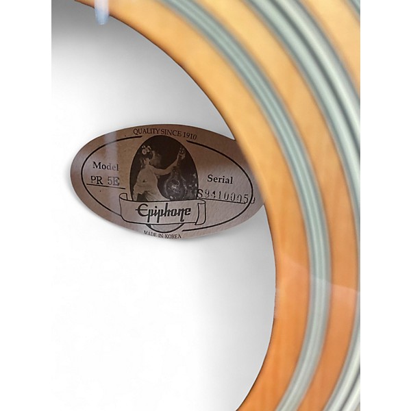 Used Epiphone PR5E Natural Acoustic Electric Guitar