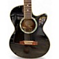 Used Epiphone PR-6E Trans Black Acoustic Electric Guitar