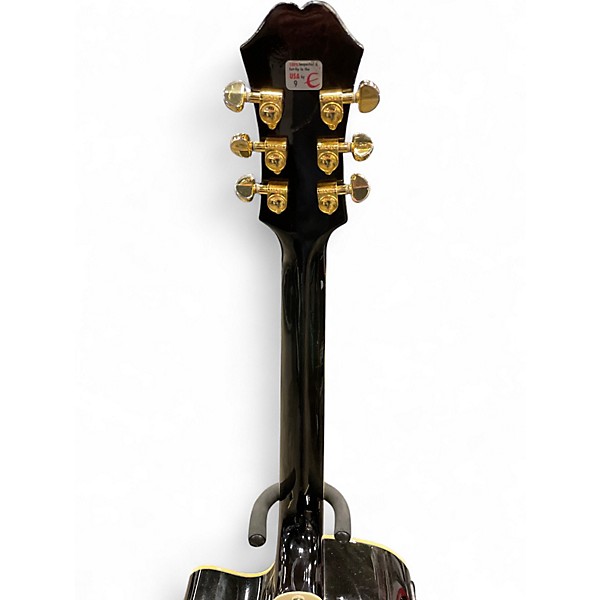 Used Epiphone PR-6E Trans Black Acoustic Electric Guitar