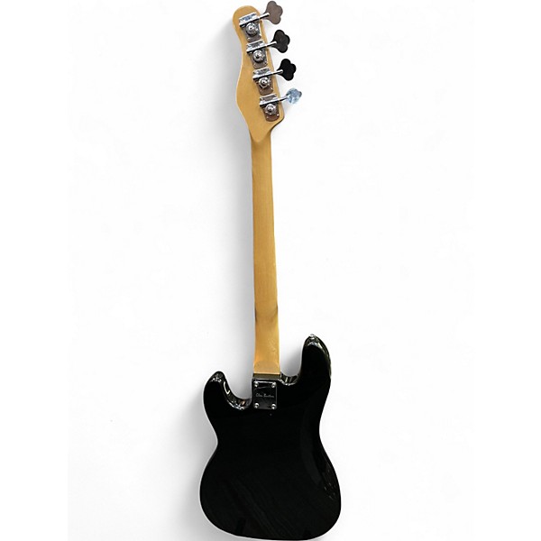 Used Glen Burton 4 STRING DOUBLE CUT QUILTED GREY Electric Bass Guitar