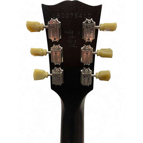 Used 2016 Gibson Les Paul Studio Faded WORN EBONY Solid Body Electric Guitar