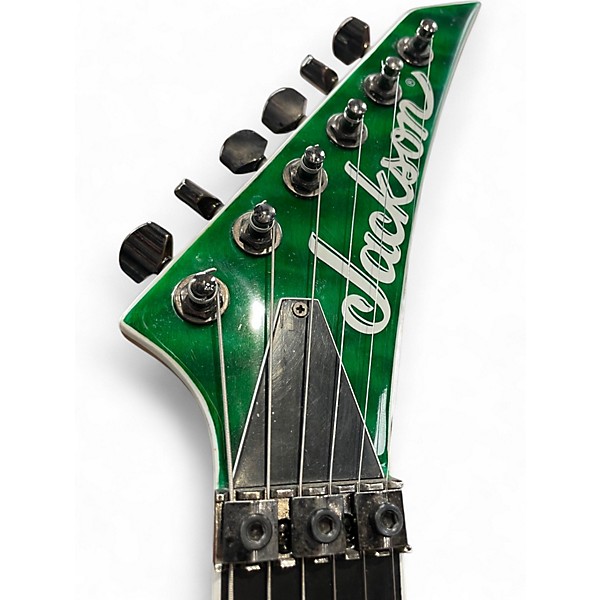 Used Jackson SL2Q Pro Series Soloist MAH Transparent Green Solid Body Electric Guitar