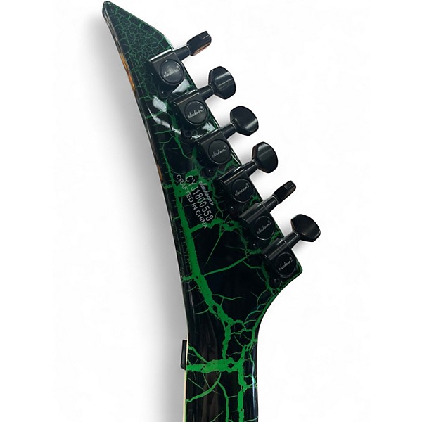Used Jackson X Series Soloist SLX Crackle Green Crackle Solid Body Electric Guitar