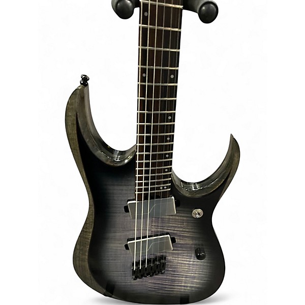 Used Ibanez rgd61 alms Trans Gray Solid Body Electric Guitar