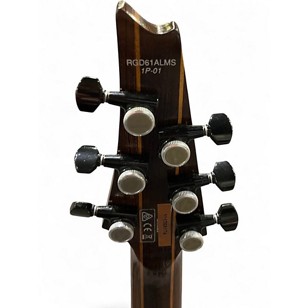 Used Ibanez rgd61 alms Trans Gray Solid Body Electric Guitar