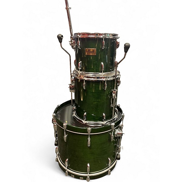 Used Pearl 3 Piece Prestige Session Select Green Drum Kit