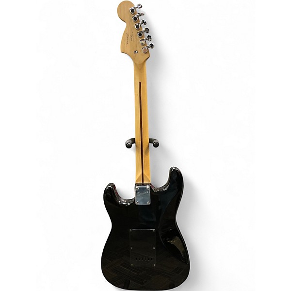 Used Squier HHS Stratocaster Black Solid Body Electric Guitar