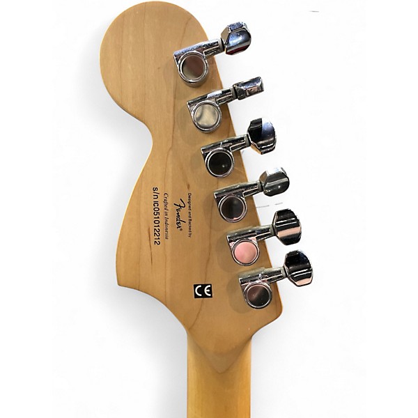 Used Squier HHS Stratocaster Black Solid Body Electric Guitar