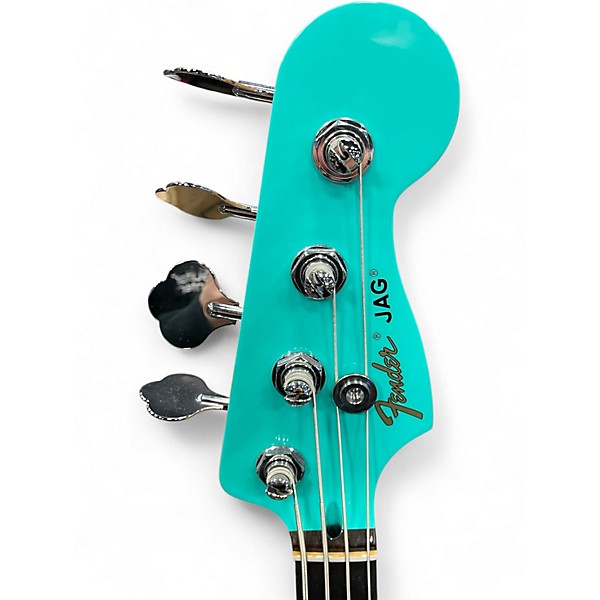 Used Fender Mark Hoppus Signature Jazz Bass Surf Green Electric Bass Guitar