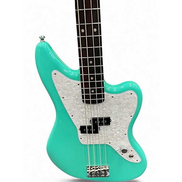 Used Fender Mark Hoppus Signature Jazz Bass Surf Green Electric Bass Guitar