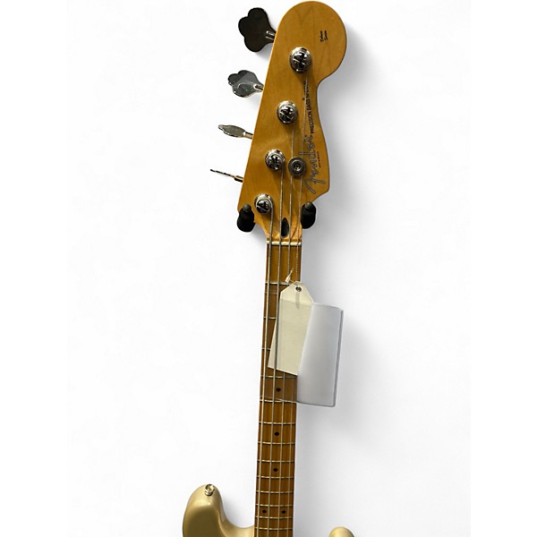 Used Fender Deluxe Active Precision Bass Antique Gold Electric Bass Guitar