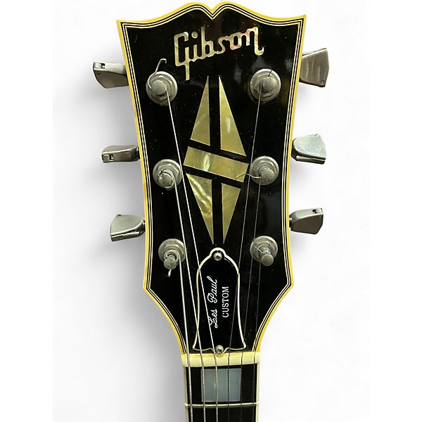 Vintage 1982 Gibson Les Paul Custom Black Solid Body Electric Guitar