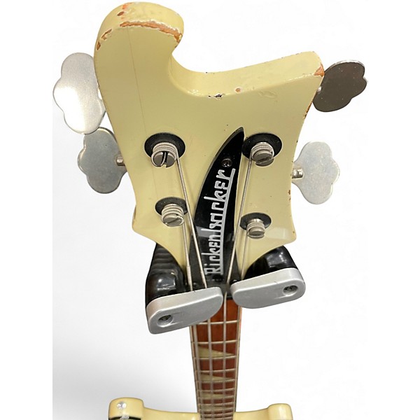 Vintage 1975 Rickenbacker 4001 TUXEDO WHITE Electric Bass Guitar