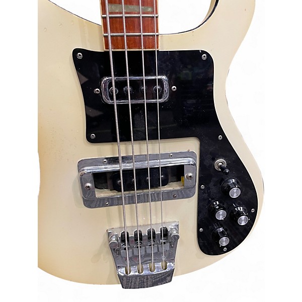 Vintage 1975 Rickenbacker 4001 TUXEDO WHITE Electric Bass Guitar