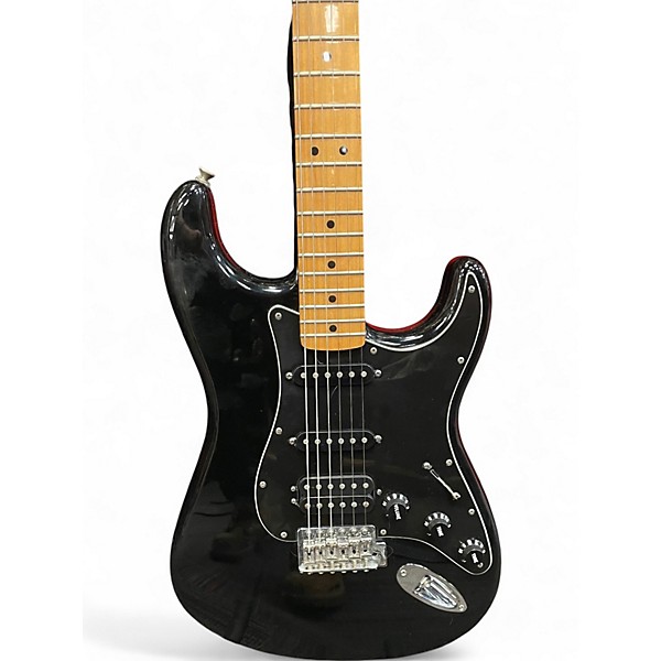 Used Fender Standard Stratocaster Black Solid Body Electric Guitar