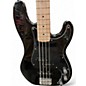 Used Squier Precision Bass Black Electric Bass Guitar