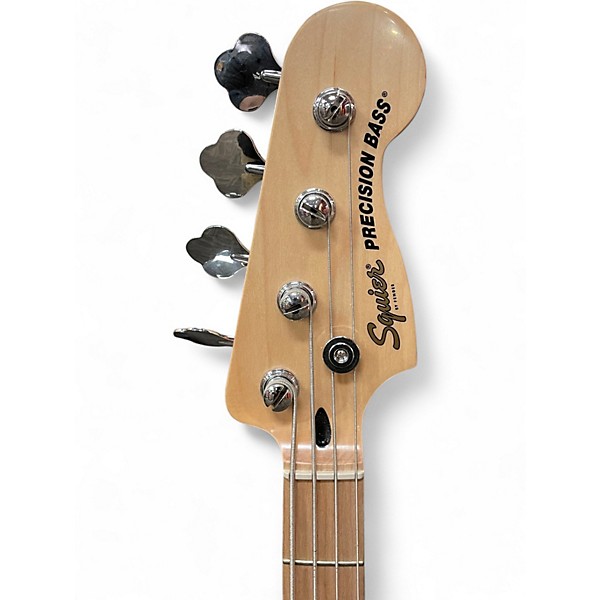 Used Squier Precision Bass Black Electric Bass Guitar