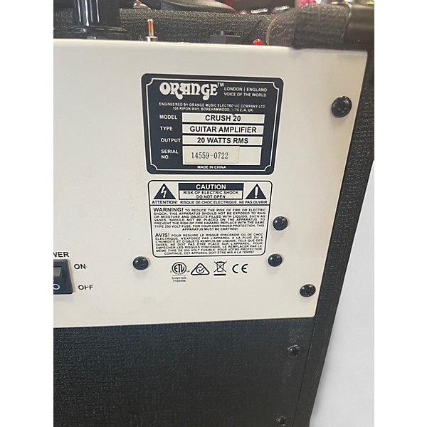 Used Orange Amplifiers Crush 20 20W 1x8 Guitar Combo Amp