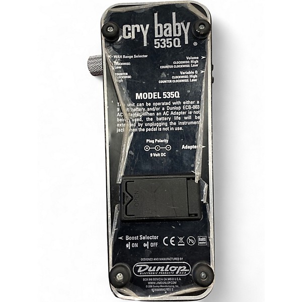 Used Dunlop 535Q Cry Baby Multi-Wah Effect Pedal