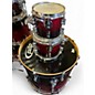 Used PDP by DW 7 Piece Concept Series Red to Black Fade Drum Kit