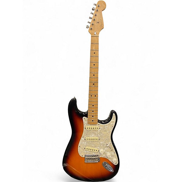Used Fender Stratocaster Tex-Mex 2 Tone Sunburst Solid Body Electric Guitar