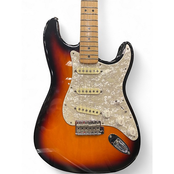 Used Fender Stratocaster Tex-Mex 2 Tone Sunburst Solid Body Electric Guitar
