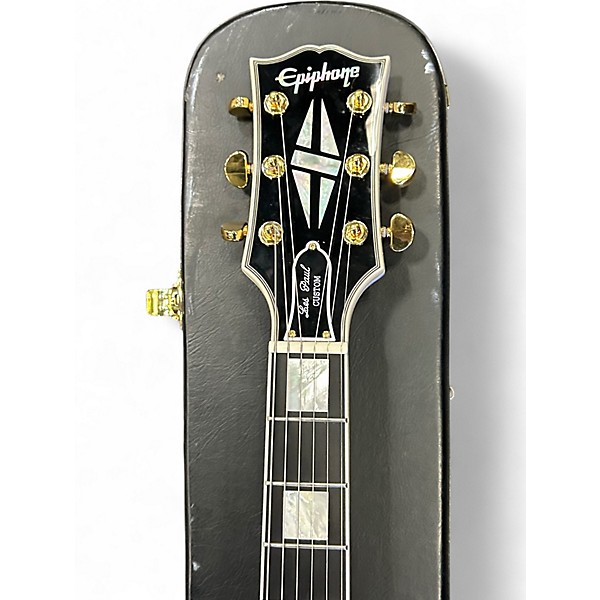 Used Epiphone INSPIRED BY GIBSON LES PAUL CUSTOM Alpine White Solid Body Electric Guitar