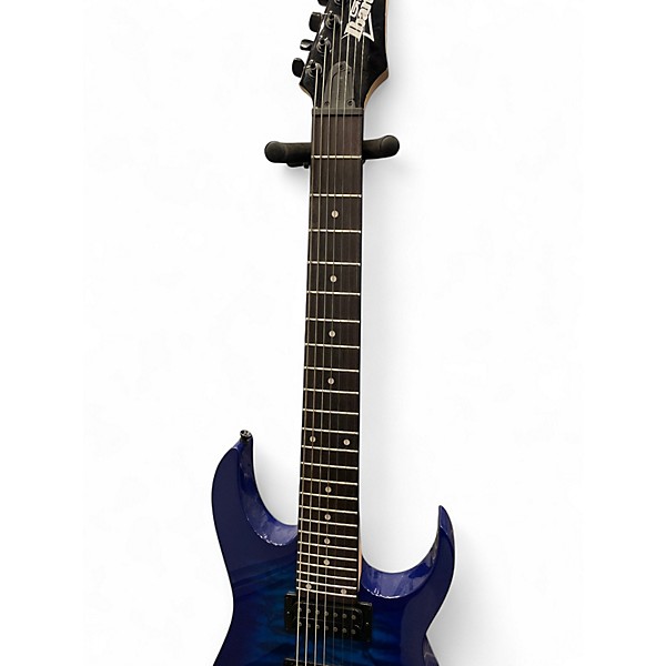 Used Ibanez Gio 7 string Blue Solid Body Electric Guitar
