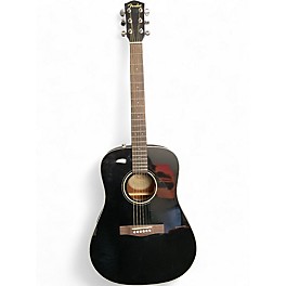 Used Fender CD60 Dreadnought Black Acoustic Guitar
