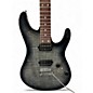 Used Ibanez AZ24SF1F Trans Black Solid Body Electric Guitar