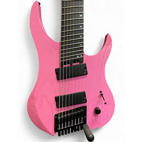 Used 2022 Legator G8FP Shocking Pink Solid Body Electric Guitar