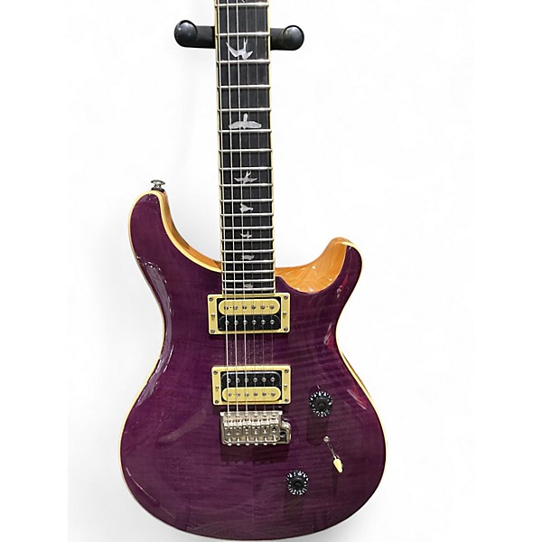 Used PRS SE Custom 24 Trans Purple Solid Body Electric Guitar