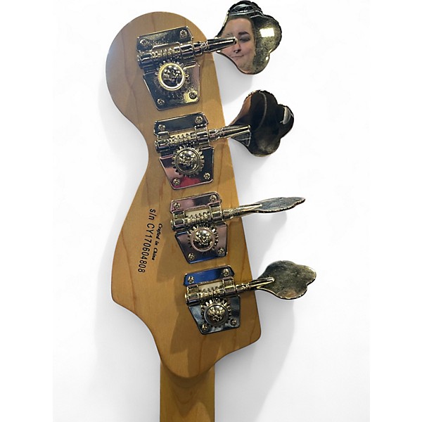 Used Squier Affinity Precision Bass Gloss Black Electric Bass Guitar