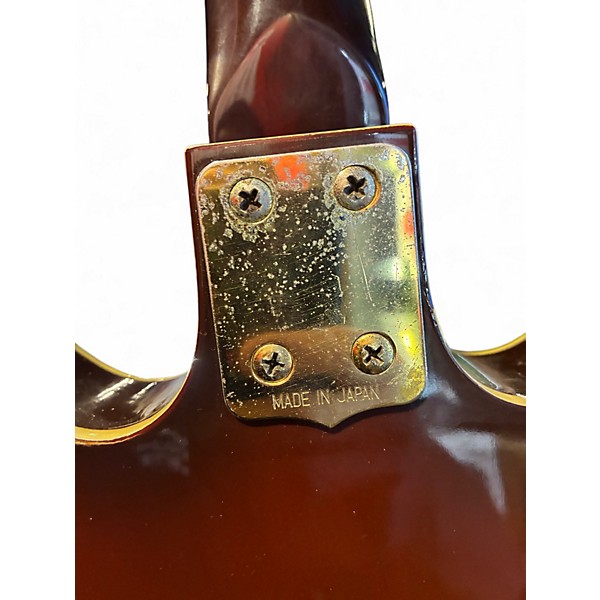 Vintage 1970s Black Jack SEMI HOLLOW Midnight Wine Hollow Body Electric Guitar