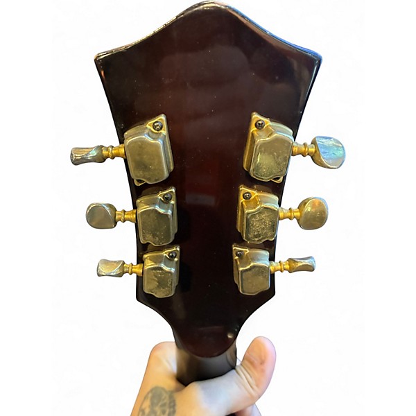 Vintage 1970s Black Jack SEMI HOLLOW Midnight Wine Hollow Body Electric Guitar