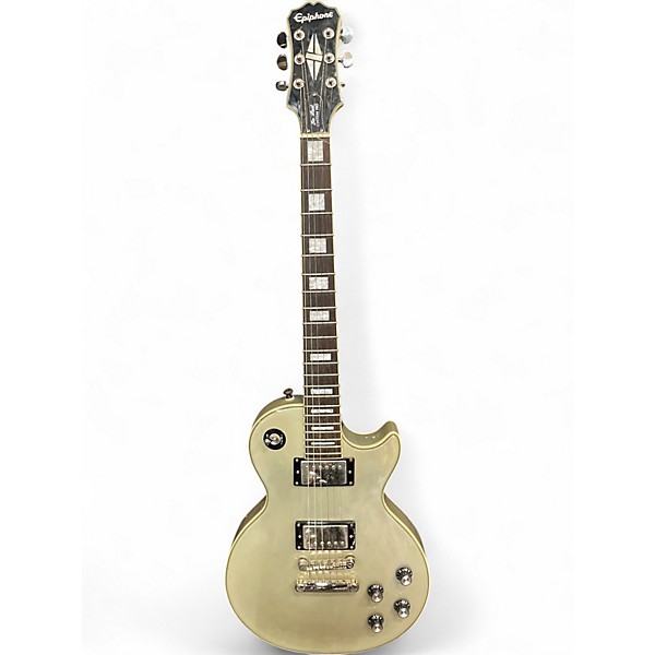 Used Epiphone Les Paul Custom Pro TV Silver Solid Body Electric Guitar