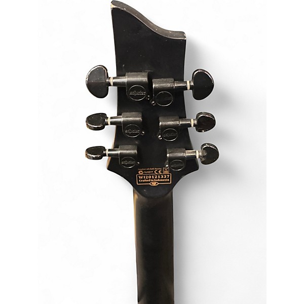 Used Schecter Guitar Research DIAMOD SERIES DAMIEN EDITION Black Solid Body Electric Guitar