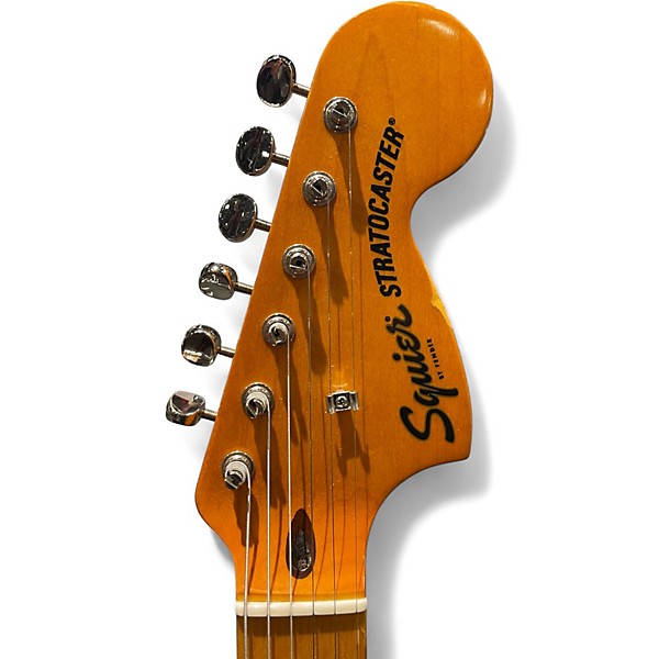 Used Squier CLASSIC VIBE 70'S STRATOCASTER HSS JET BLACK Solid Body Electric Guitar