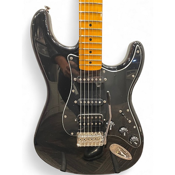 Used Squier CLASSIC VIBE 70'S STRATOCASTER HSS JET BLACK Solid Body Electric Guitar